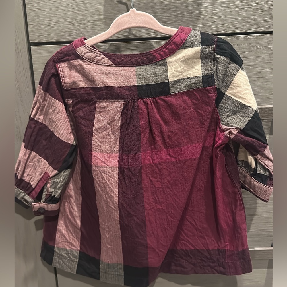 Burberry Toddler Purple Tunic Blouse Size 3T - Picture 3 of 3